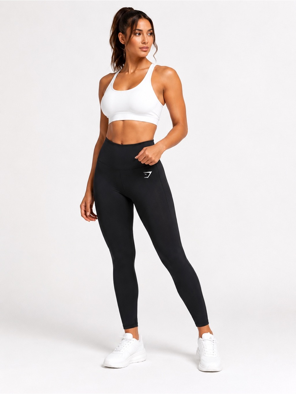 Gymshark High Waisted Pocket Leggings Black Size S NWOT